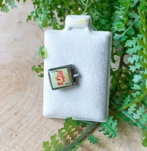 Love A Lot Rosa Herz Pflege Bär Silber Italian Charm Vintage '05 Add-A-Link Armband - Bild 1 von 2