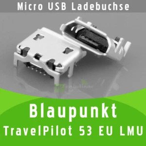 ✅ Blaupunkt TravelPilot 53 EU LMU Micro USB DC conector de carga toma de corriente - Imagen 1 de 1