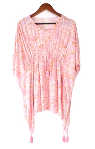 GB Girls Size L Gianni Bini Tie-Dyed Shirt Top, Elastic Waist, Creped Fabric - Picture 1 of 10