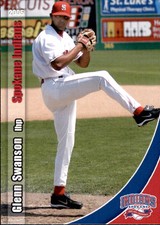 2006 Spokane Indians Grandstand #27 Glenn Swanson San Diego California CA Card