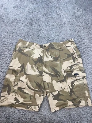 Wrangler Shorts Mens 42x10 Desert Sand Camo Relaxed Fit Twill Cargo Pockets Army - Image 1 of 4