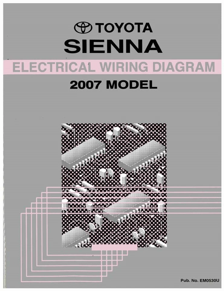 Toyota Sienna 2007 diagramas de cableado esquemas diseño de fábrica OEM Foto 1 de 1