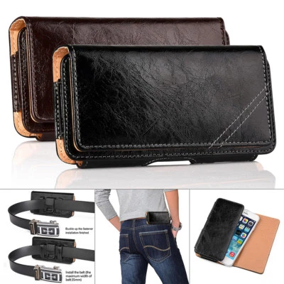 For Apple iPhone 7 6 6S Plus Premium Leather Case Cover Holster Belt Clip Pouch  - Image 1 of 4