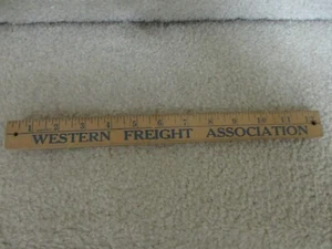 Vintage Western Freight Association 36" Wood Folding Ruler - Picture 1 of 7