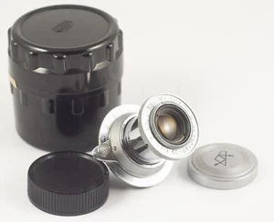 INDUSTAR 22 P П F/3.5 50mm collapsible m39 RF LENS ORIGINAL METAL CAP MINT - Imagen 1 de 9