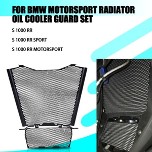 Radiator And Oil Cooler Guard Set For BMW S1000RR Motorsport/Sport 2019+ Black - Picture 1 of 16