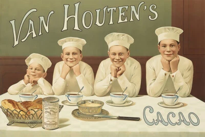 Póster de pared de colección de caramelo de cacao Chocolate Van Houtens - PÓSTER 20x30 Foto 1 de 4