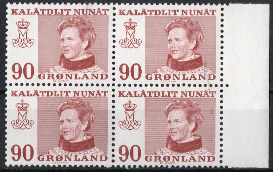 3142 Greenland 1973-89, FA 90, MNH, Queen Margrethe, MI 113, SC #90. - Image 1 of 1