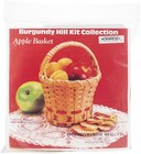 Commonwealth Basket Burgundy Hill Basket Kit-Apple Basket 6"X6"X9"