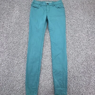 Burberry Brit Pants Womens Size 27W Skinny Low-Rise Modern Green - Image 1 of 4