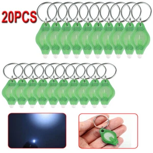 7/ 20pcs LED Mini Keychain Flashlight Key Ring Light Work Lamp Torch Lights - Picture 1 of 30