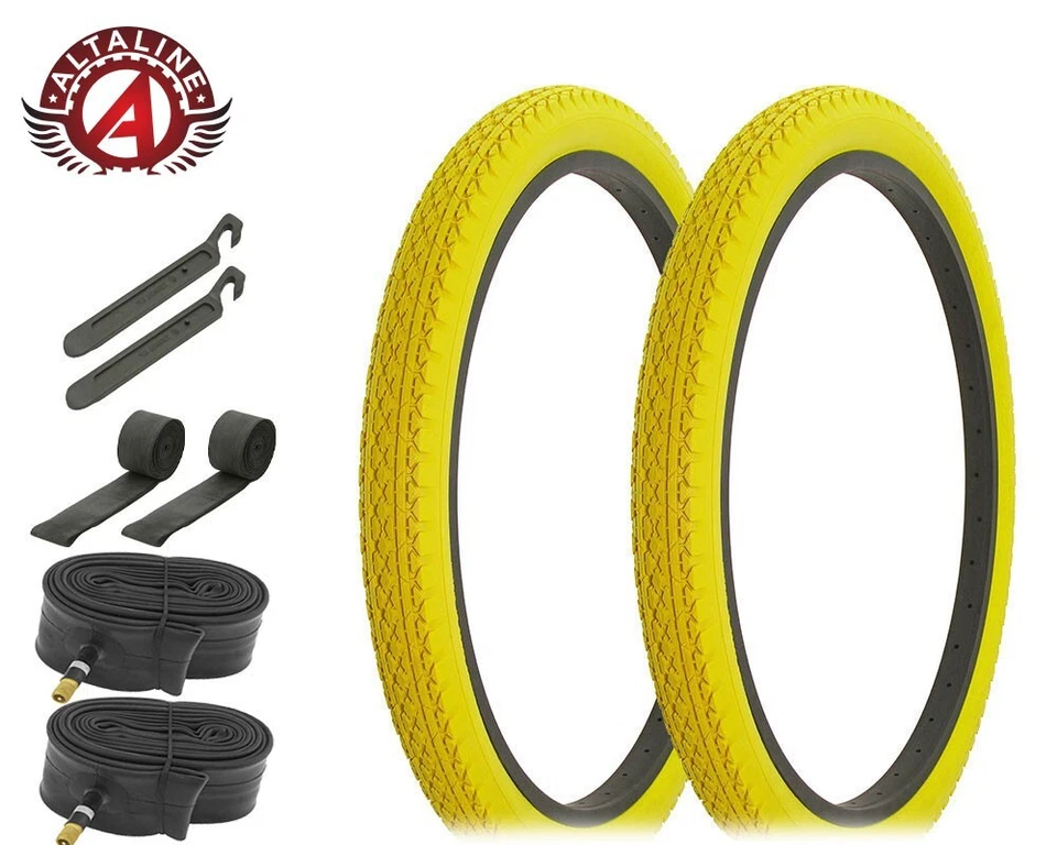 ALTALINE BICICLETA ALAMBRE CUENTAS NEUMÁTICOS 24x2.125 DIAMANTE RESISTENTE MUCHOS COLORES JUEGO DE 8 piezas Foto 1 de 1