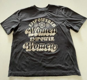 IML Women's "Empowered Women" Graphic Dark Gray T-Shirt Size L - Picture 1 of 6