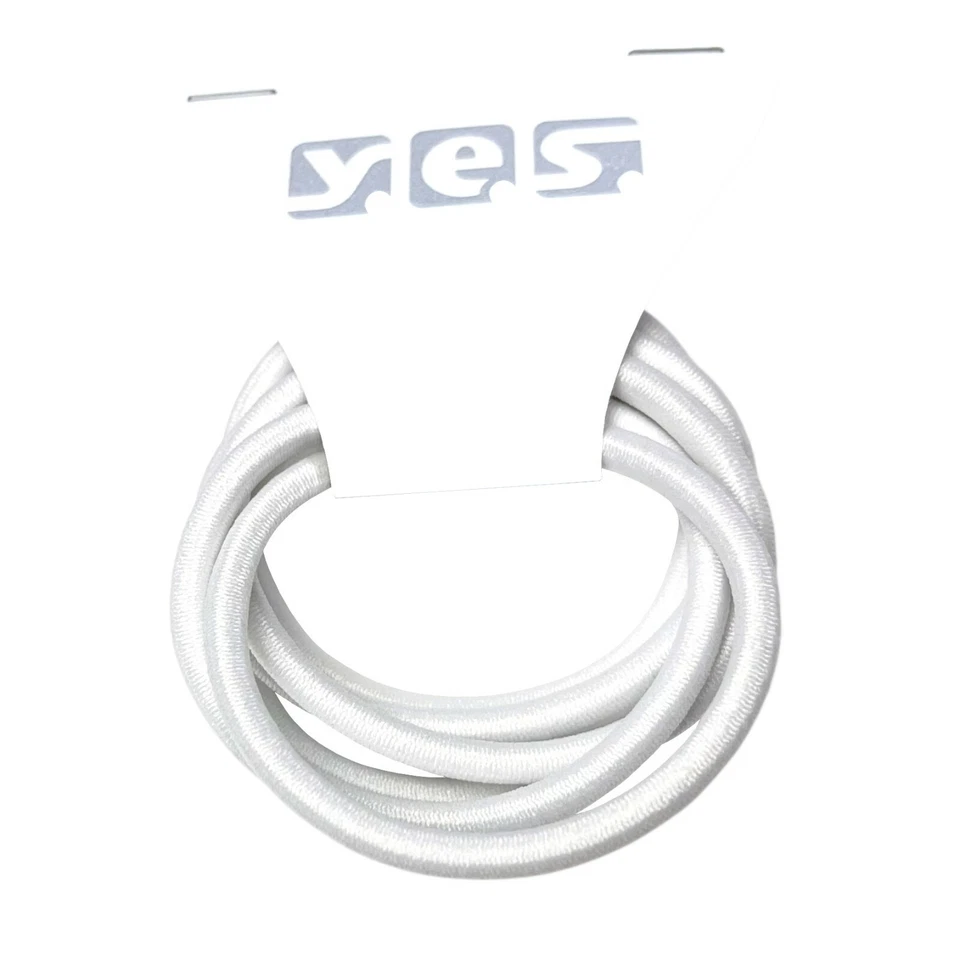 6 Stück elastische Haargummis Haarbinder Zopfgummi weiß Ø (außen) 4,5 cm SOLIDA