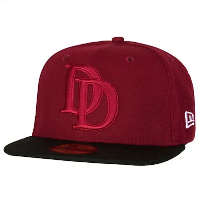 Daredevil Black Brim New Era 59Fifty Fitted Hat Red - Image 1 of 4