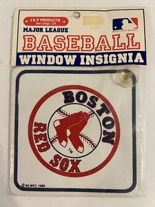 Boston Red Sox VTG 1986 Window Insignia Logo New MLB Baseball Memorabilia - Picture 1 of 4