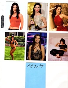 JUEGO DE 6 CARTAS COLECCIONABLES PERSONALIZADAS SANDRA BULLOCK - Imagen 1 de 2
