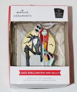 Nuevo en caja Hallmark Pesadilla antes de Navidad Jack Skellington y Sally adorno - Imagen 1 de 5
