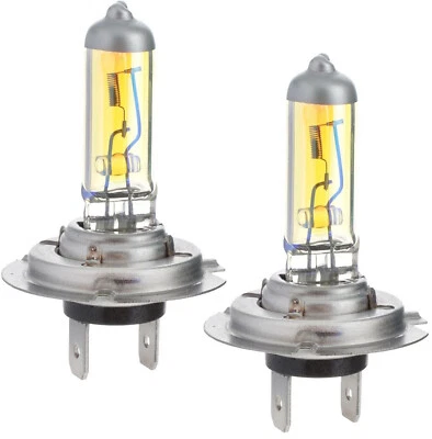 2x H7 55W 12V Aqua Golden Vision Gelb Scheinwerfer Halogen Lampe Yellow - Bild 1 von 4