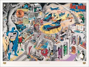 BATMAN - POSTER SECRETS OF THE BATCAVE - RISTAMPA VINTAGE - Foto 1 di 1