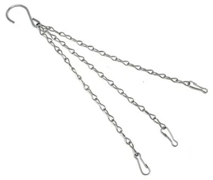 Hanging Basket CHAIN - 3 POINT - All Size Baskets from 10" to 16" - Picture 1 of 3