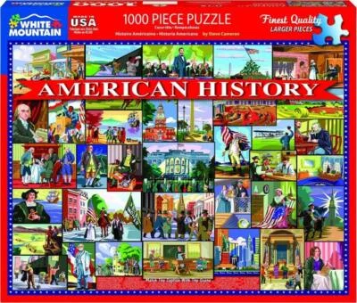 American History Puzzle (1000 Piezas) White Mountain Puzzle Co. (NUEVO) Foto 1 de 4