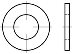 ISO 7089 Stahl 300 HV galv. verz. 8 DiSP + S Flache Scheiben - Bild 1 von 1