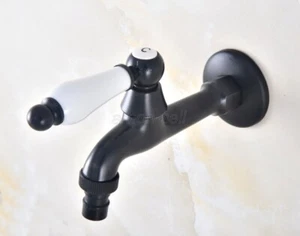 Oil Rubbed Bronze Cold Water Wall Tap Garden Faucet Washing Machine Water Tap - Picture 1 of 8
