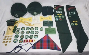 Vintage Lot GIRL SCOUTS GSA Uniform Accessories Caps, Sash's, Patches, Wallets + - Picture 1 of 24