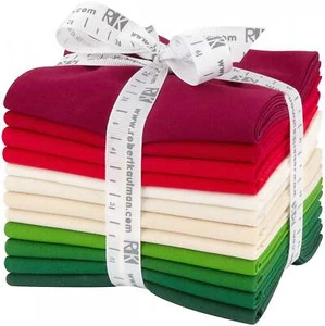 FQ-1379-12 - Fat Quarter Kona Cotton - Christmas Holiday Bundle - 12pcs - Picture 1 of 1