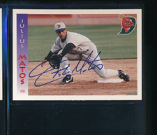 1999 Grandstand #17 Julius Matos El Paso Diablos Signed Autograph (DO36) SWSW6