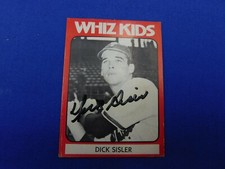 1980 TCMA 1950 Philadelphia Phillies Whiz Kids Autogaphed  Dick Sisler 1980-