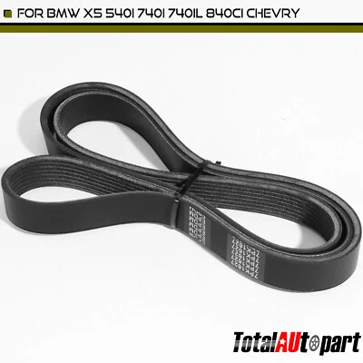 蛇形皮带适用于宝马 X5 540i 740iL 840Ci 雪佛里 GMC 劳斯莱斯 64.07 — 第 1/4 张图片