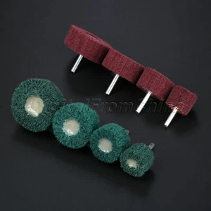Paño de fregar ruedas de pulido pulido abrasivo rectificado herramienta giratoria vástago de 6 mm - Imagen 1 de 32