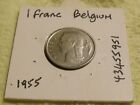 69 YEAR OLD COIN 1 Franc 1955 Belgie Belgium