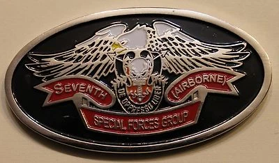7th Special Forces Group Airborne Commander's Army Challenge Coin - Image 1 of 2