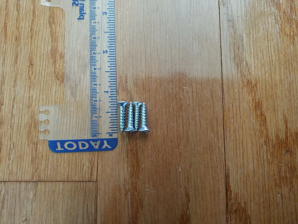 Tornillos para madera 0,75 pulgadas cantidad 4, metal 3/4 pulgadas galvanizado tipo #8 Foto 1 de 1
