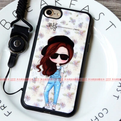 Cute Fashion Lady Slim Phone Case For iPhone 7 8 Plus Cover Kid Boy Girl Gift - Image 1 of 2