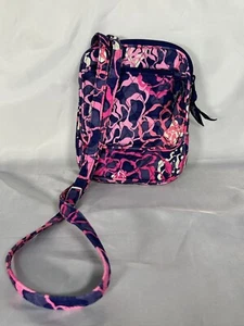 Vera Bradley Mutli Color Floral crossbody Bag Purse Blue/Pink/White - Picture 1 of 6