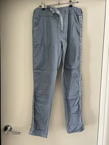 La Strada Women's Elastic Waist Skinny Pants Grey Size Small - Bild 1 von 10