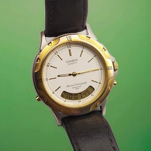 SELTENE VINTAGE CASIO AW-110 QUARZ ANA-DIGI UHR NUR FÜR TEILE ODER REPARATUR - Bild 1 von 9