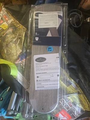 Harbor Breeze 5-Pack 18.75-in White Driftwood Reversible Ceiling Fan Blade  - Image 1 of 2