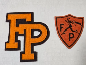 1950s Felt Patches Sports Football Fox Point High School Bayside Wisconsin Vtg - Picture 1 of 4