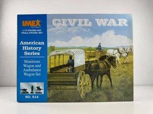 IMEX Civil War Munitions Wagon & Ambulance 1/72 Plastic Military Army Model Kit - Picture 1 of 7