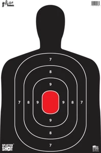 Objetivos de papel pesado Pro-Shot Splattershot objetivo de tiro: SILH-8PK - Imagen 1 de 1