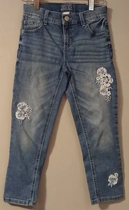 Justice girls size 12 floral jeans - Picture 1 of 6