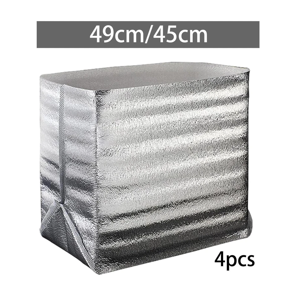 4x sacchetti termici isolanti in alluminio per il trasporto di torte/frutti - Immagine 1 di 1
