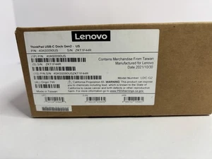 Lenovo ThinkPad USB-C Dock Gen 2 40AS0090US LDC-G2 mit Netzteil | Neu - Bild 1 von 3