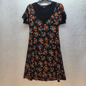 Vestido Karen Kane Floral Midi Grande Encaje Coqueta Victoriano Twee EE. UU. Romántico - Imagen 1 de 10