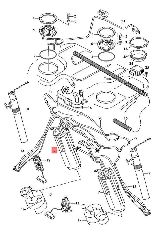 Módulo derecho genuino AUDI VW A8 S8 quattro Phaeton 4E2 4E8 3D1 3D9 3D0919087L Foto 1 de 1